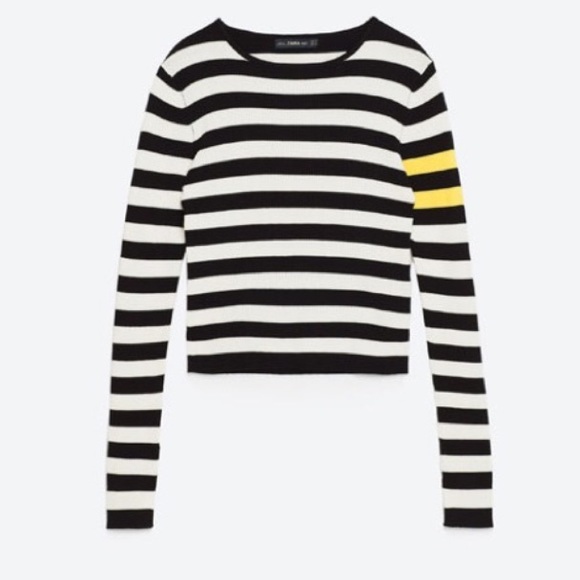 ZARA Long sleeve cropped sweater - Picture 1 of 7
